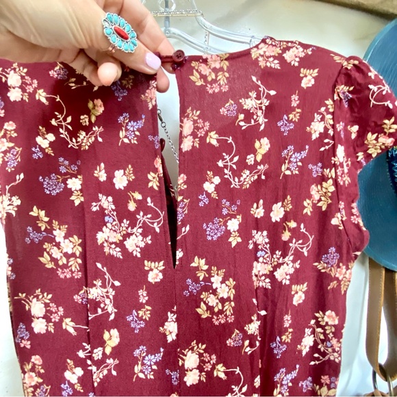 Reformation floral Fauna boho dress w prairie shabby chic vibe - Picture 12 of 15